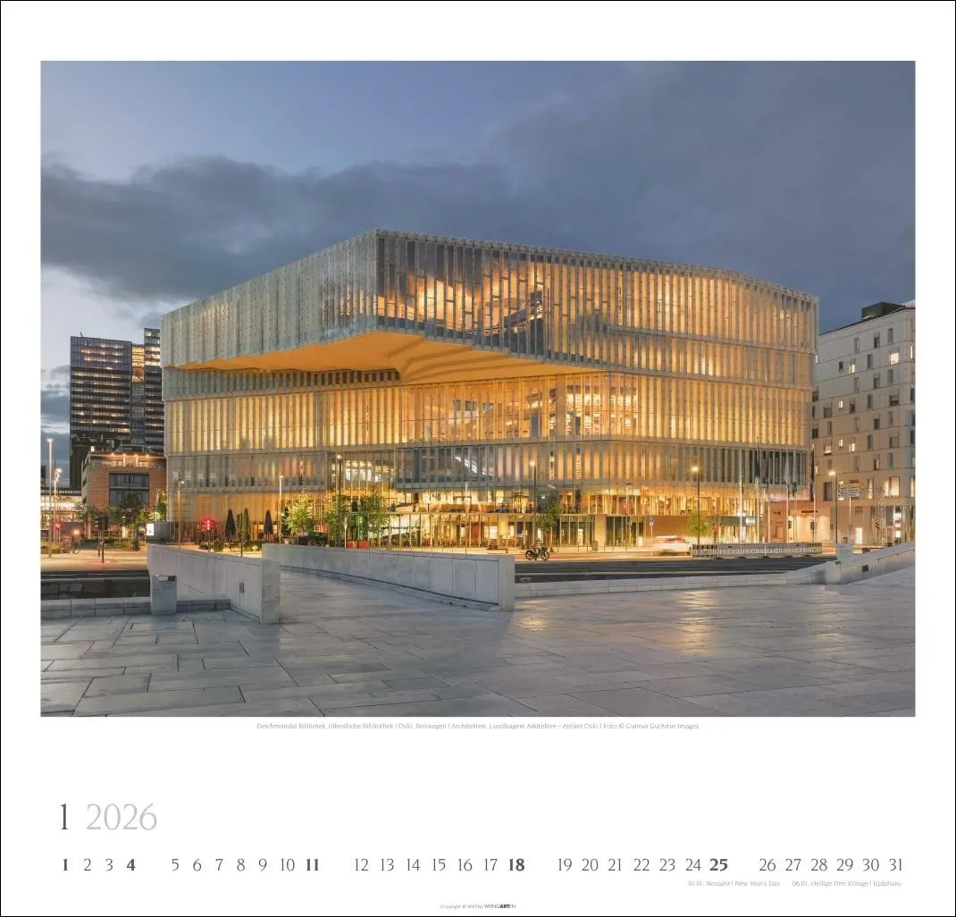 Bild: 9783839901946 | Moderne Architektur Kalender 2026 | Kalender | Spiralbindung | 14 S.