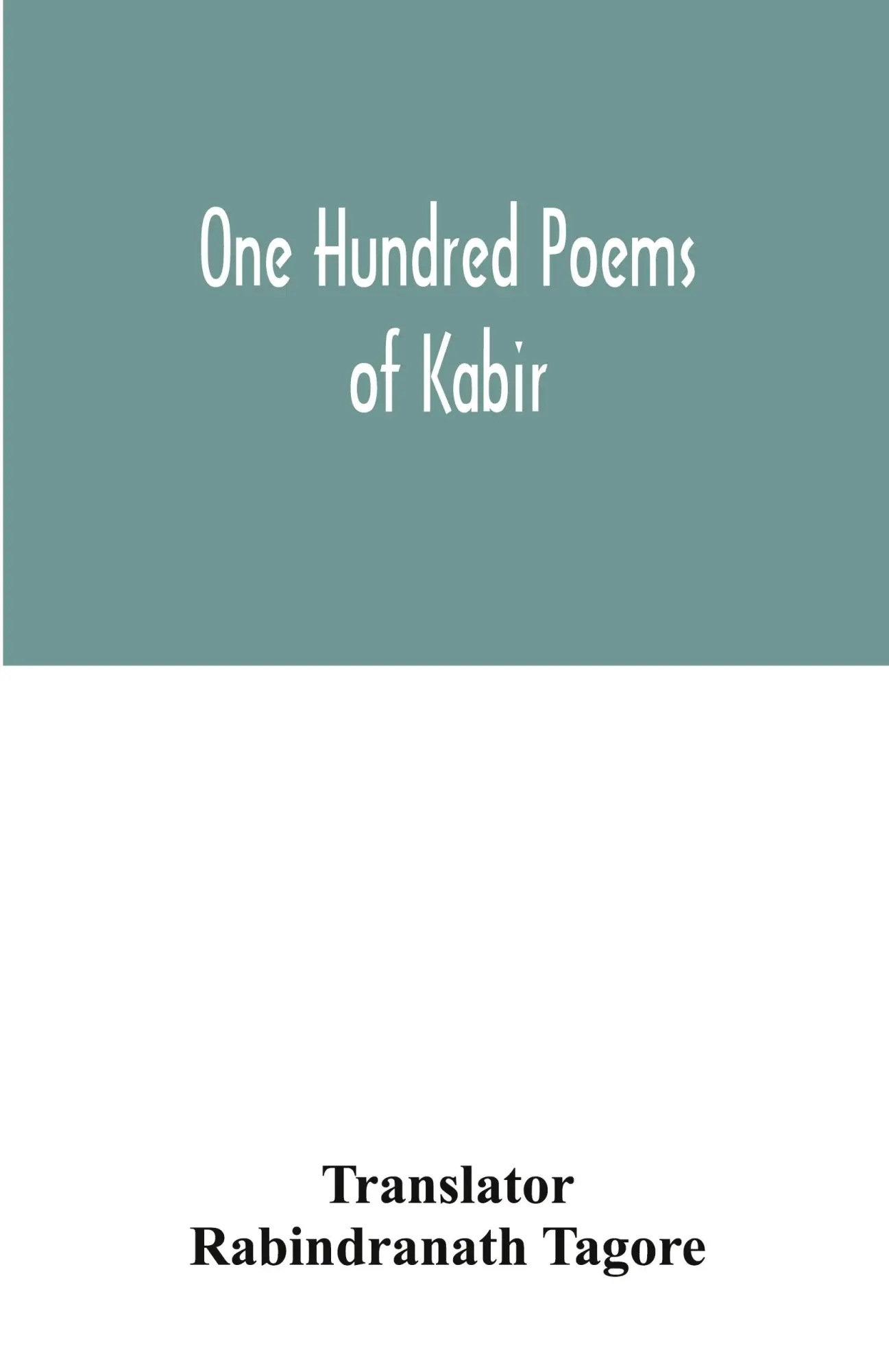 Cover: 9789354031946 | One hundred poems of Kabir | Taschenbuch | Kartoniert / Broschiert