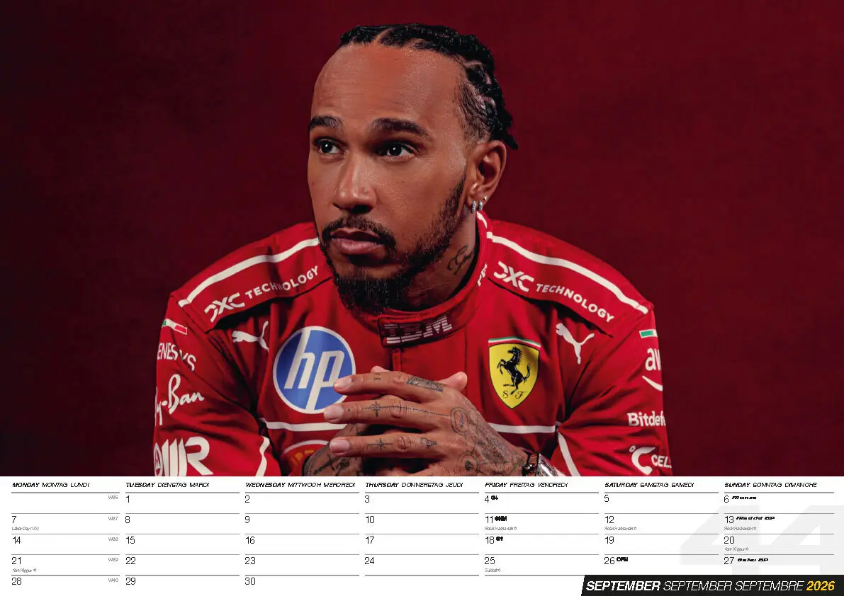 Bild: 9798893611946 | Lewis Hamilton Kalender 2026 | Kalender | 14 S. | Deutsch | 2026