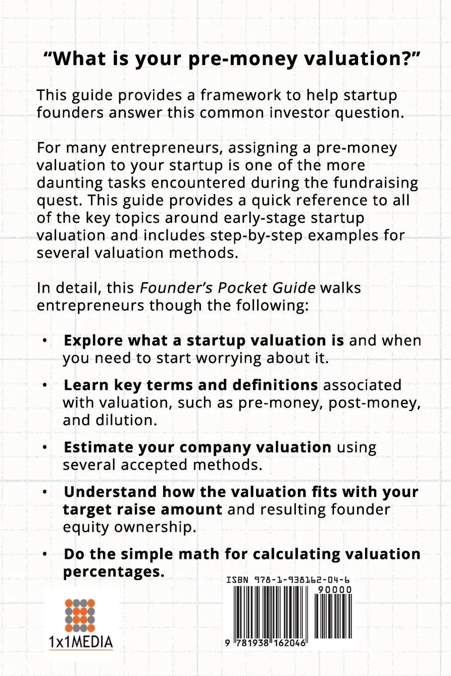 Rückseite: 9781938162046 | Founder's Pocket Guide | Startup Valuation | Stephen R Poland | Buch