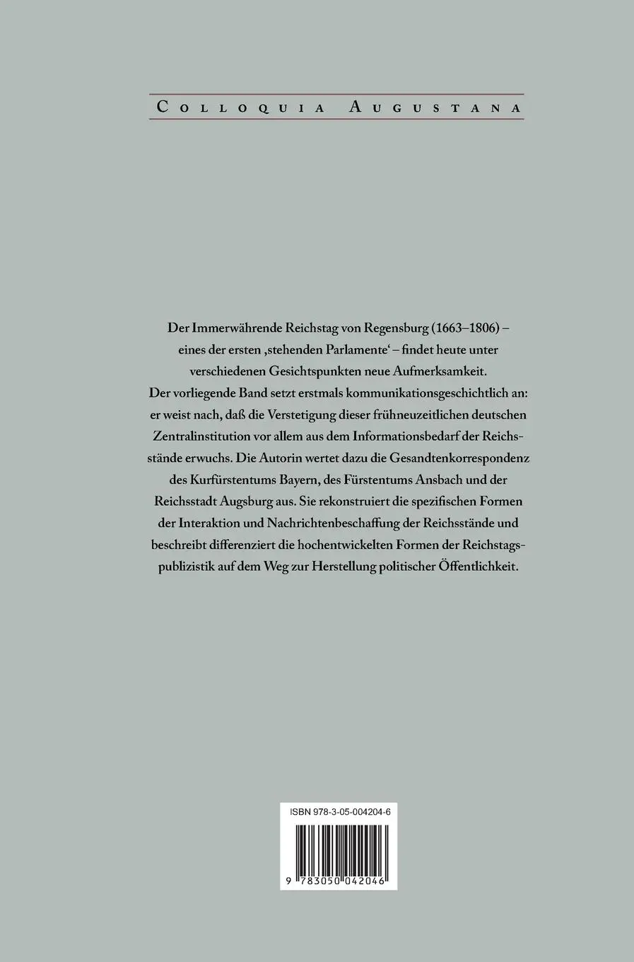 Rückseite: 9783050042046 | Drehscheibe Regensburg | Susanne Friedrich | Buch | 656 S. | Deutsch