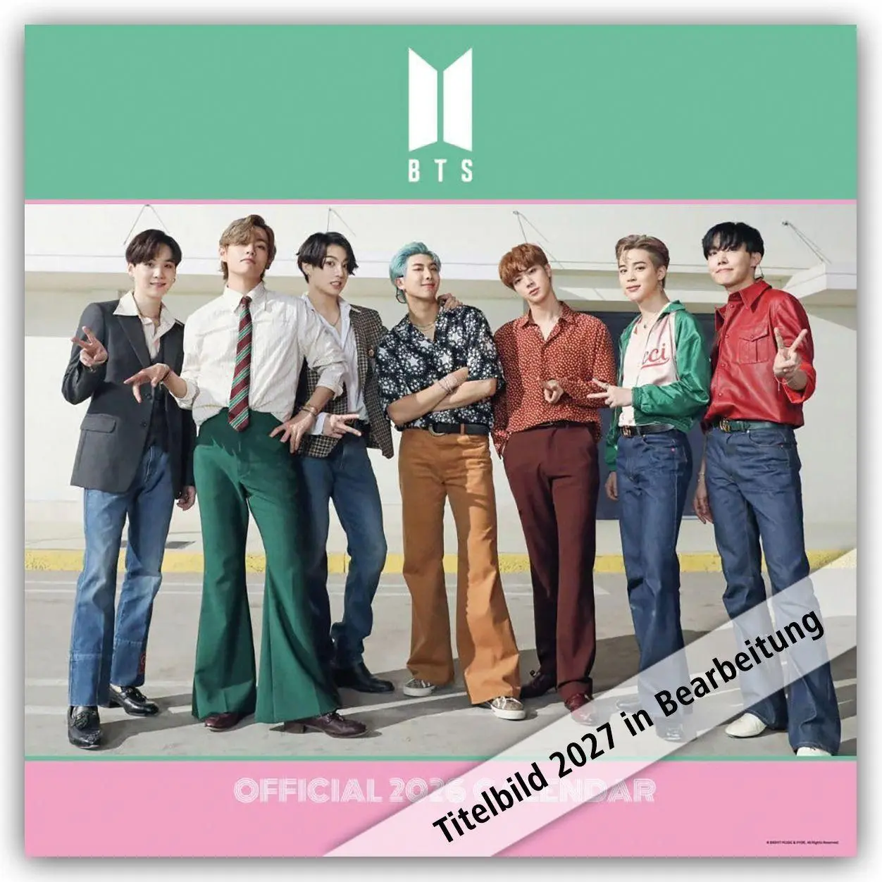 Cover: 9783803532046 | BTS - Bangtan Boys - Offizieller Kalender 2027 | Kalender | 28 S.