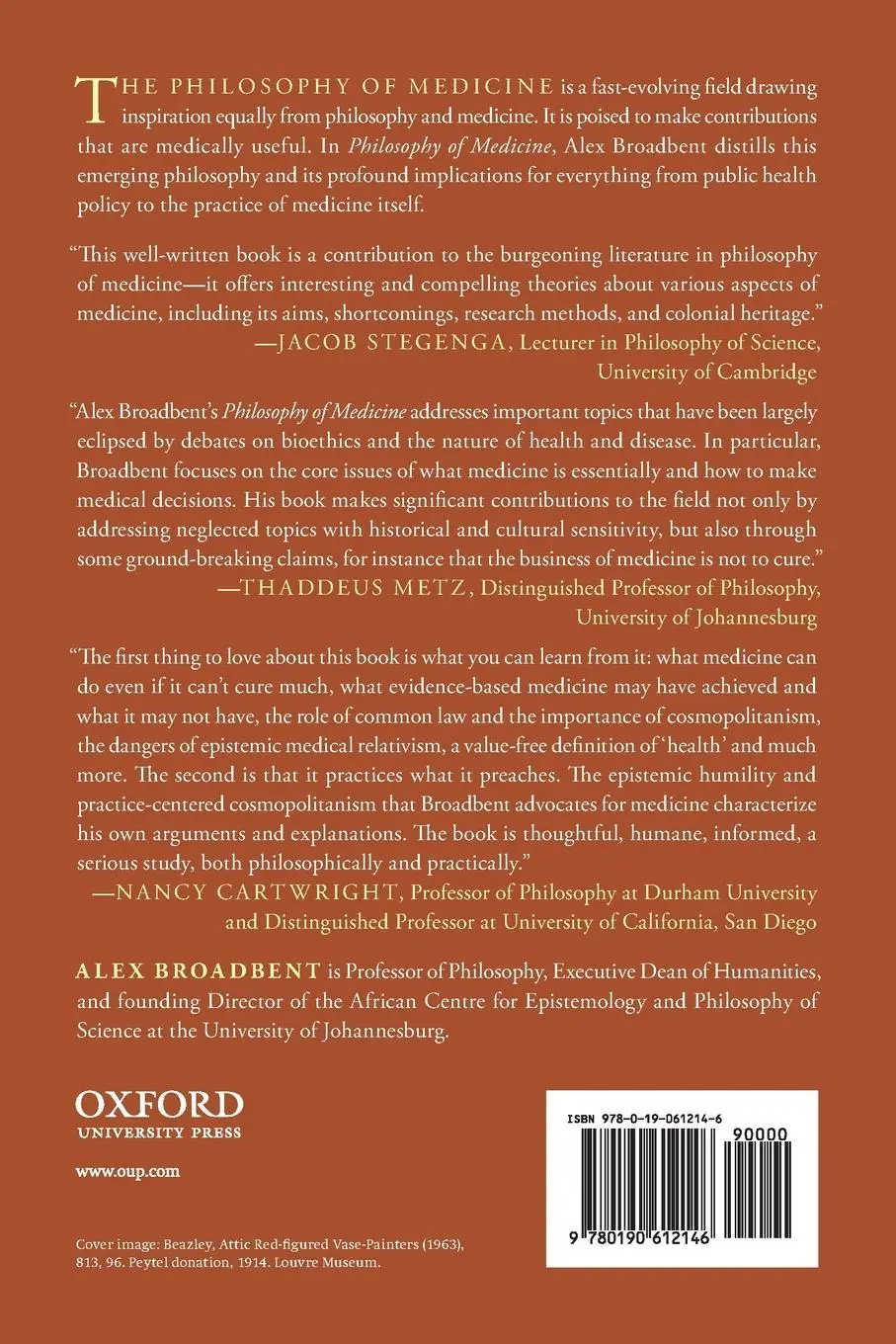 Rückseite: 9780190612146 | Philosophy of Medicine | Alex Broadbent | Taschenbuch | Englisch