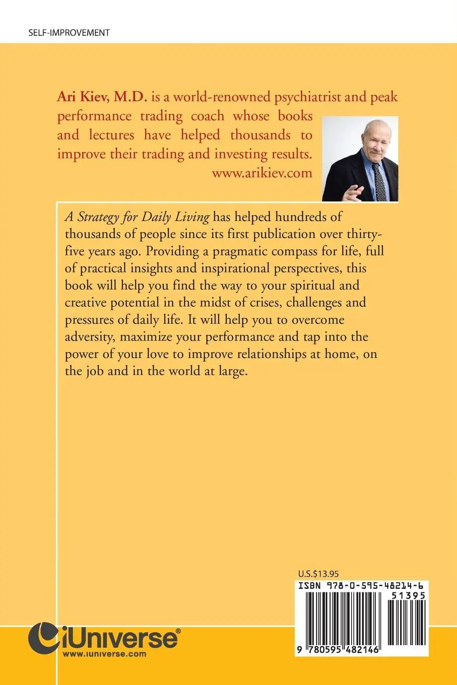 Rückseite: 9780595482146 | A Strategy for Daily Living | Ari Kiev M. D. | Taschenbuch | Englisch