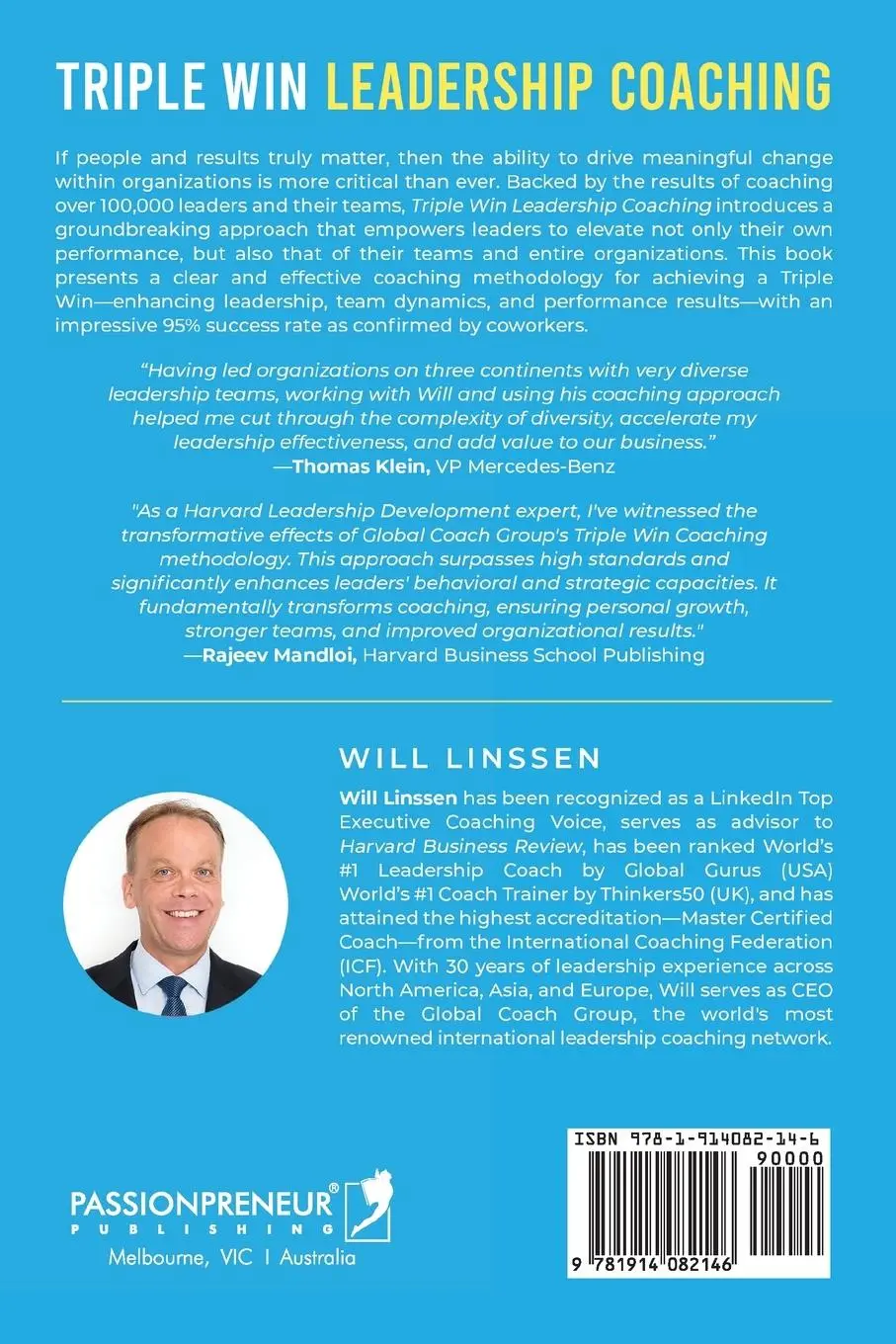 Rückseite: 9781914082146 | Triple Win Leadership Coaching | Will Linssen | Taschenbuch | Englisch
