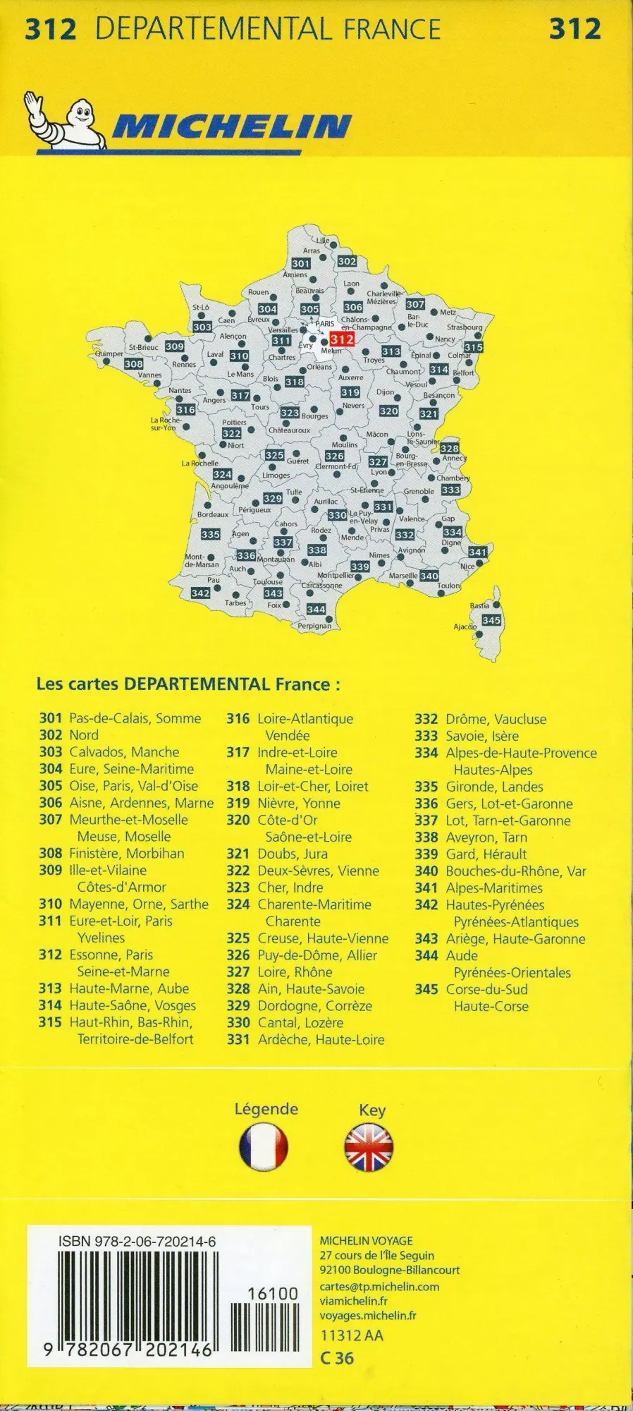 Bild: 9782067202146 | Michelin Paris - Ile de France / Ost | Michelin | (Land-)Karte | Karte