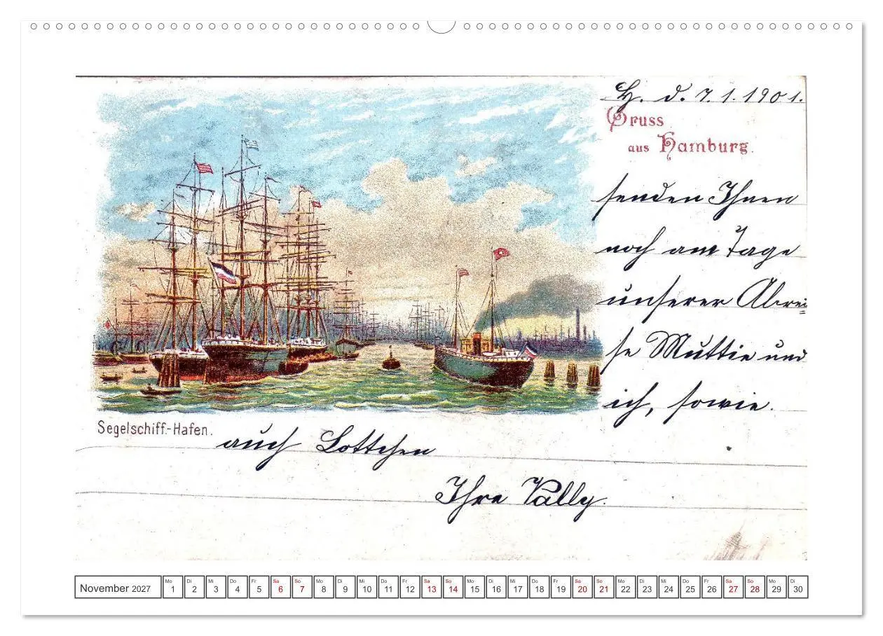 Bild: 9783569372146 | Gruss aus Hamburg (Wandkalender 2027 DIN A2 quer), CALVENDO...