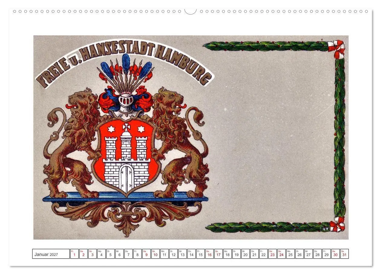 Bild: 9783569372146 | Gruss aus Hamburg (Wandkalender 2027 DIN A2 quer), CALVENDO...