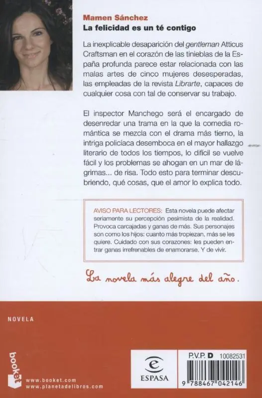 Rückseite: 9788467042146 | La felicidad es un té contigo | Mamen Sánchez | Taschenbuch | 334 S.
