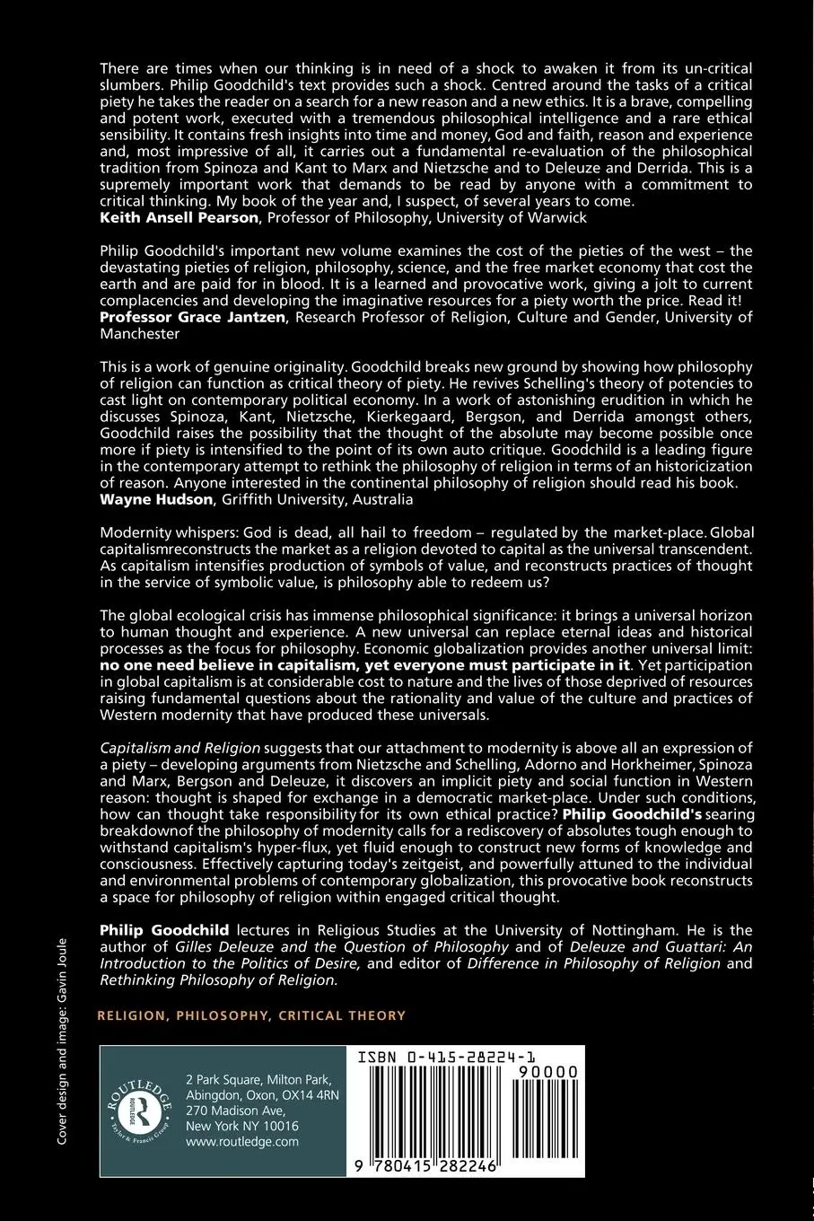 Rückseite: 9780415282246 | Capitalism and Religion | The Price of Piety | Philip Goodchild | Buch