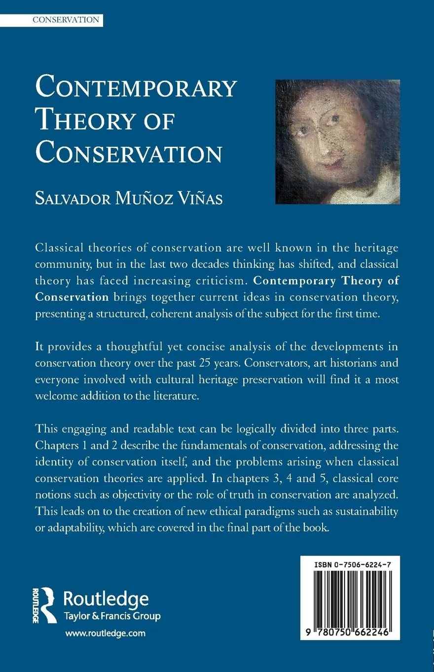 Rückseite: 9780750662246 | Contemporary Theory of Conservation | Salvador Munoz-Vinas | Buch