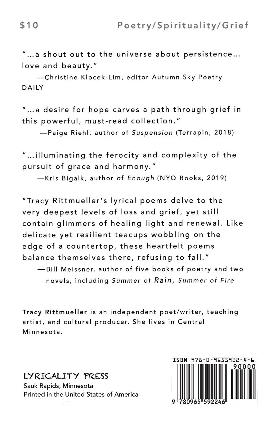 Rückseite: 9780965592246 | Still Life, Broken and Repaired | Poems | Tracy Rittmueller | Buch