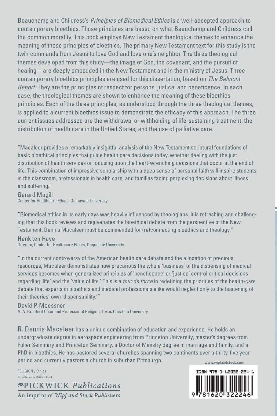 Rückseite: 9781620322246 | The New Testament and Bioethics | R. Dennis Macaleer | Taschenbuch