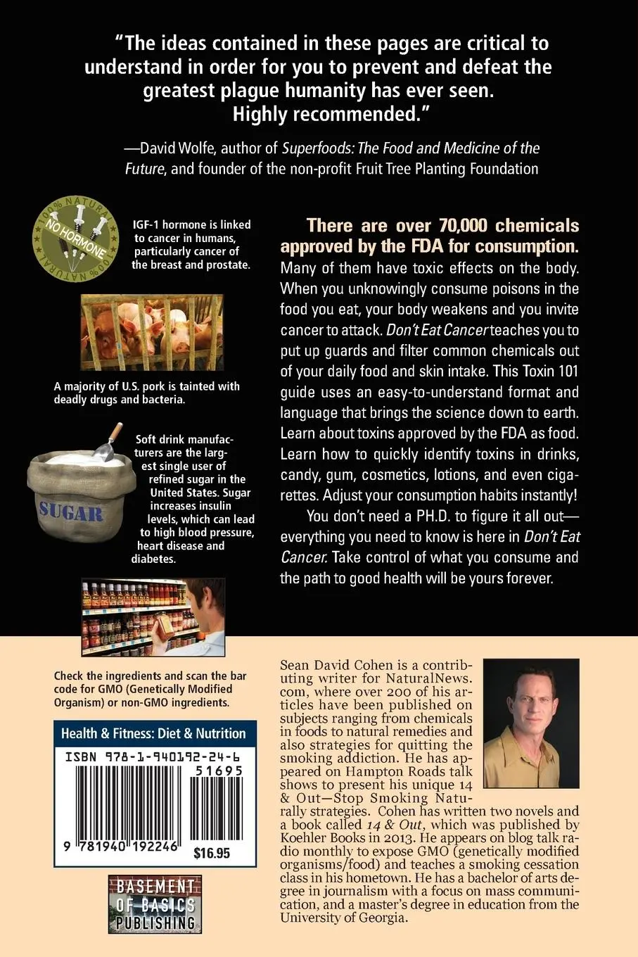 Rückseite: 9781940192246 | Don't Eat Cancer | Modern Day Cancer Prevention | Sean David Cohen Rückseite: 9781940192246 | Don't Eat Cancer | Modern Day Cancer Prevention | Sean David Cohen