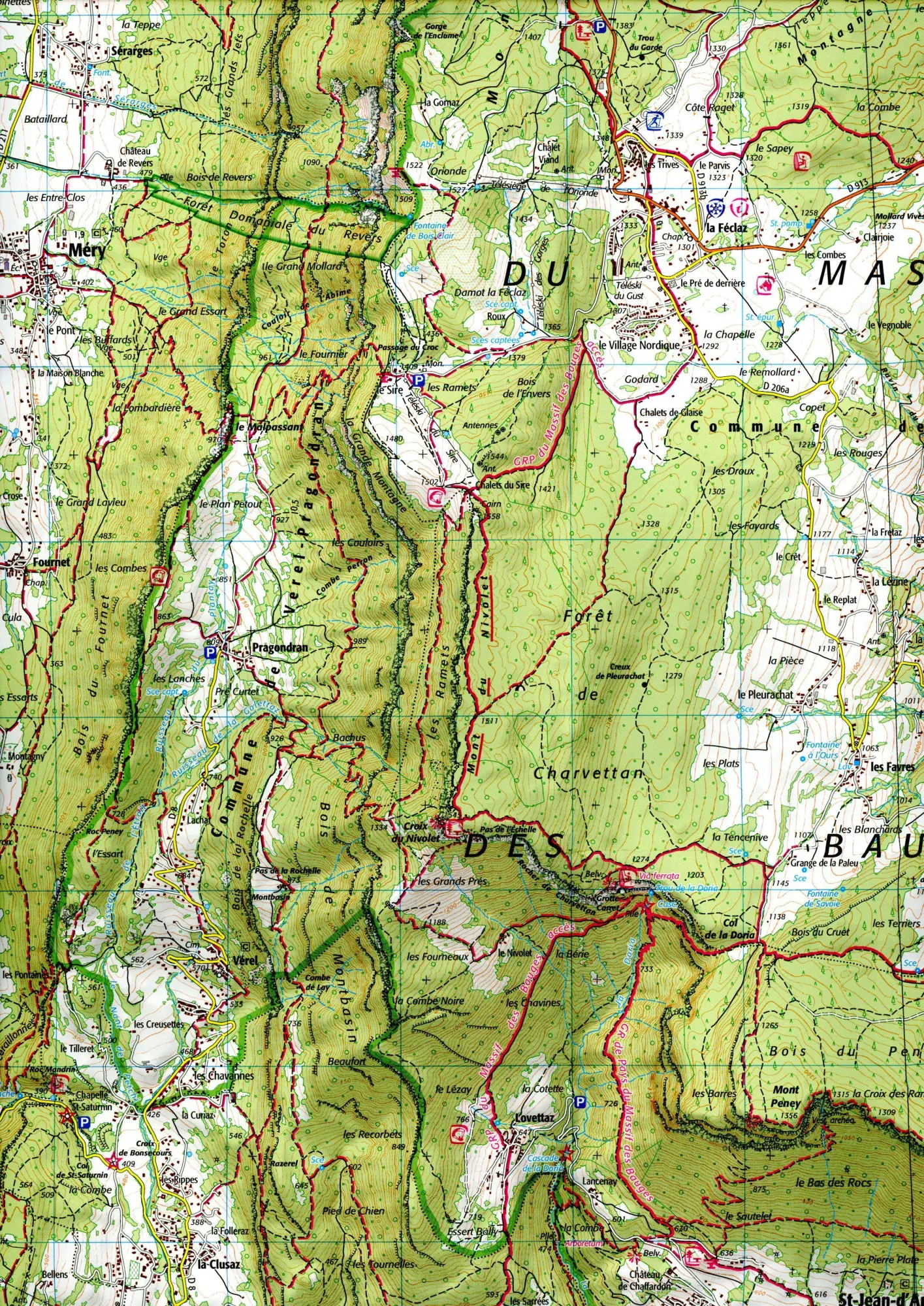 Bild: 9782758552246 | Chambéry Aix les Bains / Lac du Bourget 1:25 000 | (Land-)Karte | 2022