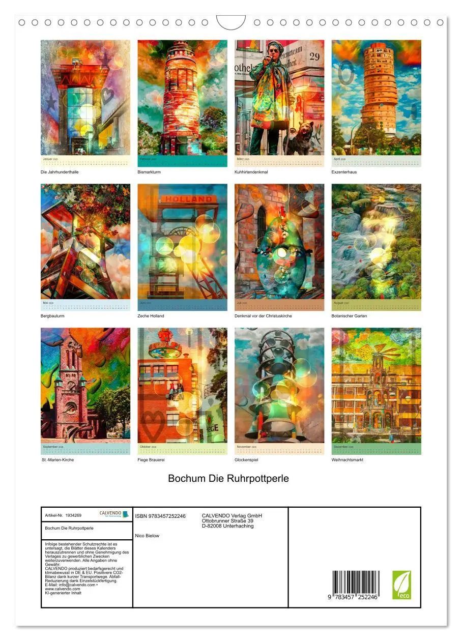 Bild: 9783457252246 | Bochum Die Ruhrpottperle (Wandkalender 2026 DIN A3 hoch), CALVENDO...
