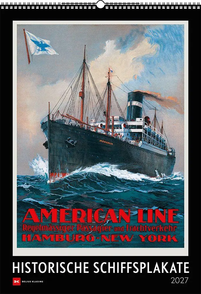 Cover: 9783667132246 | Historische Schiffsplakate 2027 | Kalender | Kalender | 14 S. | 2027