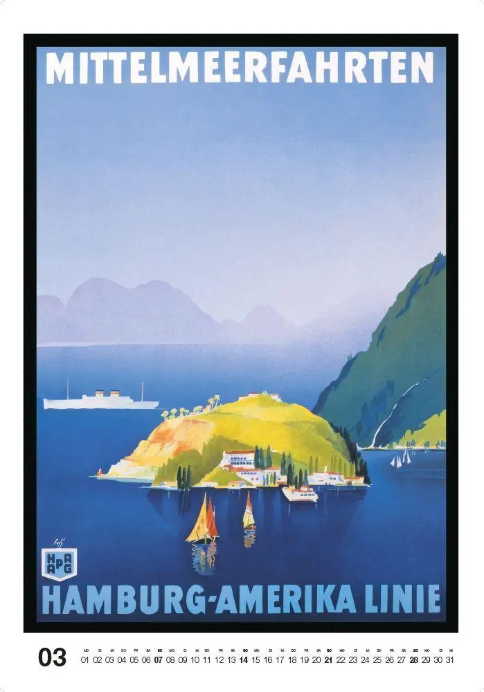 Bild: 9783667132246 | Historische Schiffsplakate 2027 | Kalender | Kalender | 14 S. | 2027