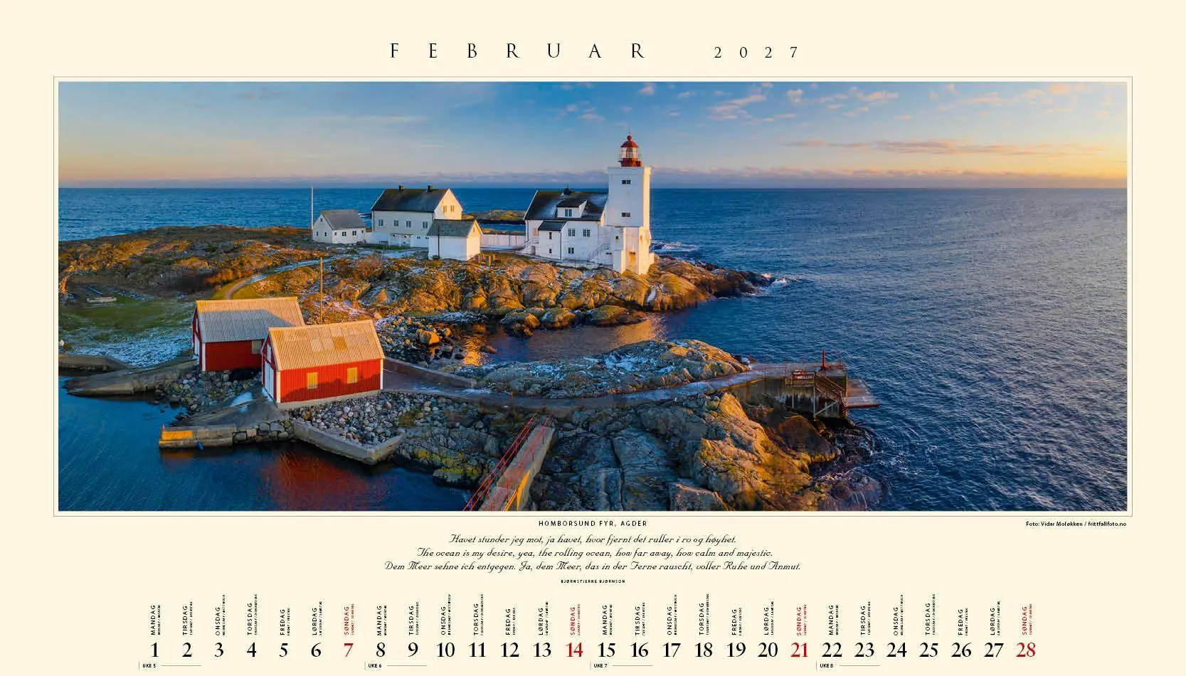 Bild: 9783930232246 | Panorama Norwegen 2027 Wandkalender | Kalenderforlaget | Kalender