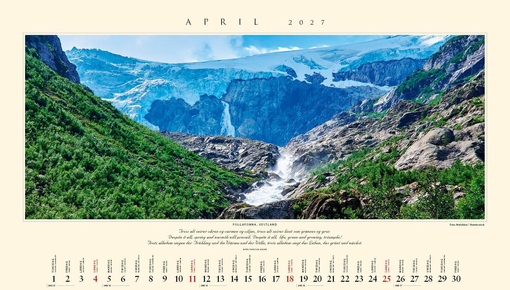Bild: 9783930232246 | Panorama Norwegen 2027 Wandkalender | Kalenderforlaget | Kalender