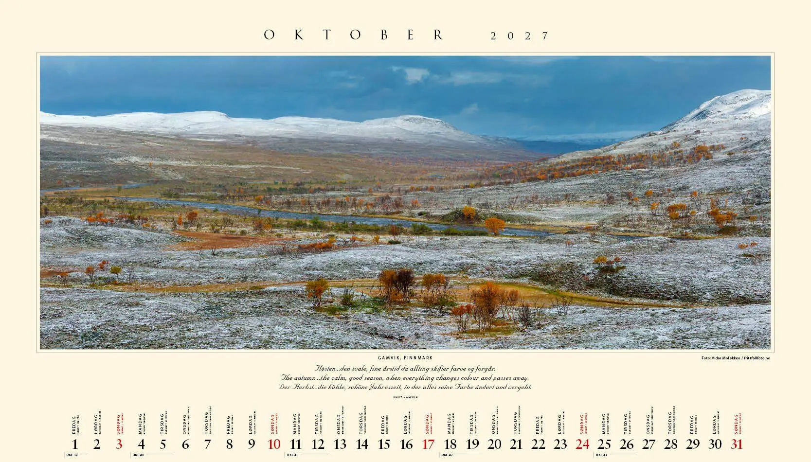 Bild: 9783930232246 | Panorama Norwegen 2027 Wandkalender | Kalenderforlaget | Kalender