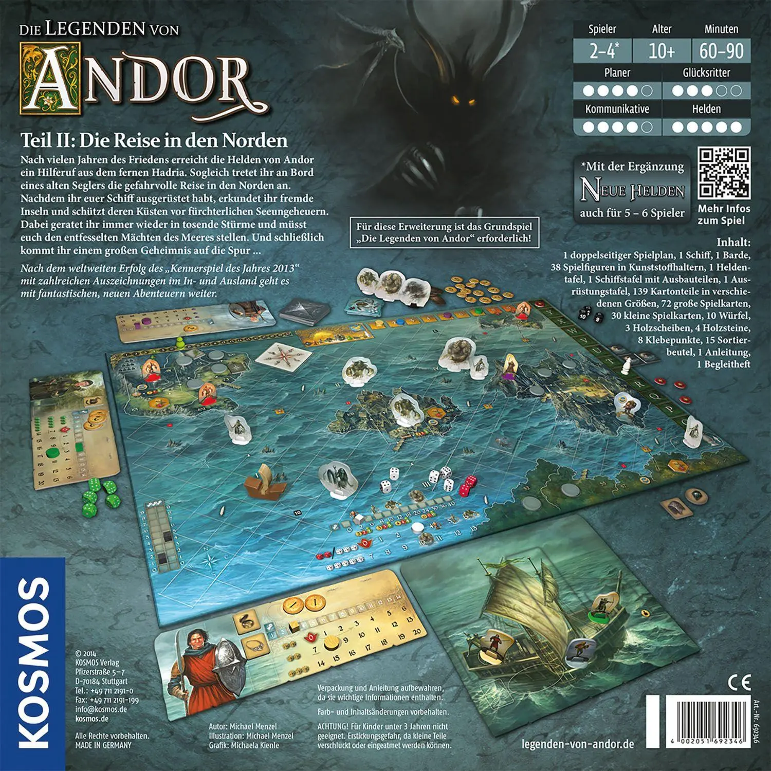 Bild: 4002051692346 | Die Legenden von Andor - Die Reise in den Norden | Für 2 - 4 Spieler