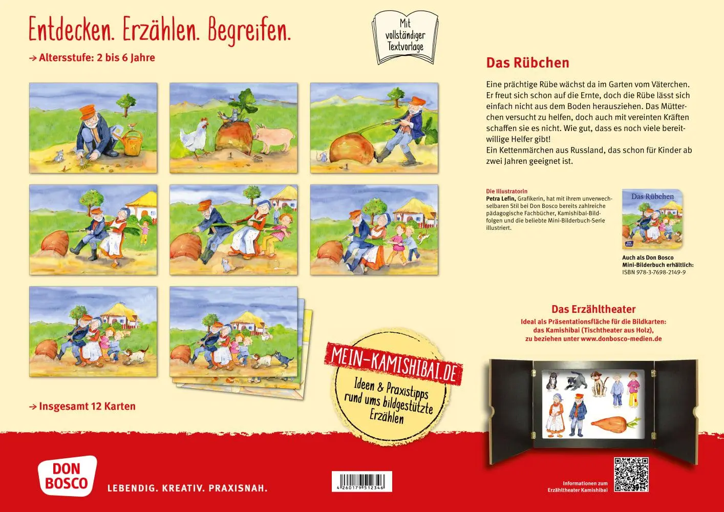 Bild: 4260179512346 | Das Rübchen. Kamishibai Bildkartenset | Petra Lefin | Box | 12 S.