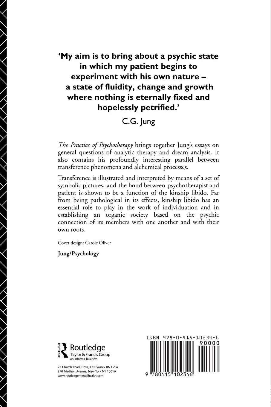 Rückseite: 9780415102346 | The Practice of Psychotherapy | Second Edition | C. G. Jung | Buch