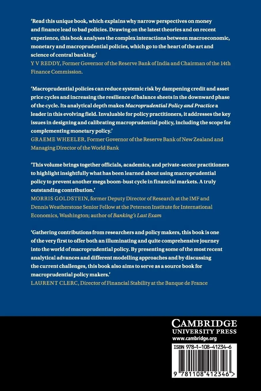 Rückseite: 9781108412346 | Macroprudential Policy and Practice | Paul Mizen (u. a.) | Taschenbuch