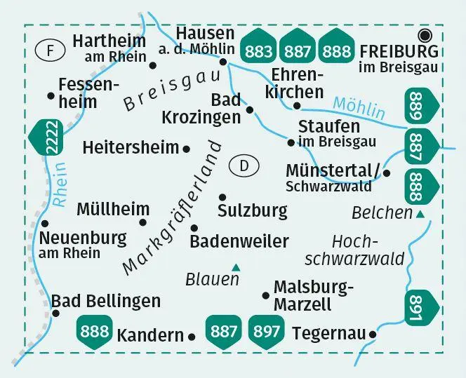 Bild: 9783991542346 | KOMPASS Wanderkarte 890 Münstertal, Nördliches Markgräflerland,...