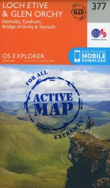 Cover: 9780319472446 | Loch Etive and Glen Orchy | Ordnance Survey | (Land-)Karte | Englisch