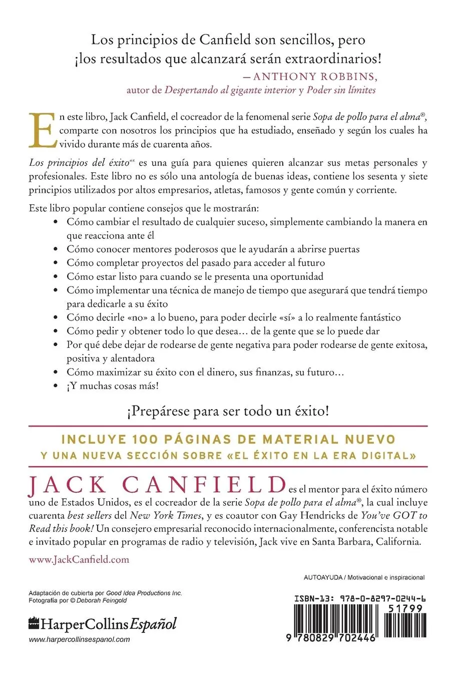 Rückseite: 9780829702446 | Principios del Éxito | Jack Canfield (u. a.) | Taschenbuch | Spanisch