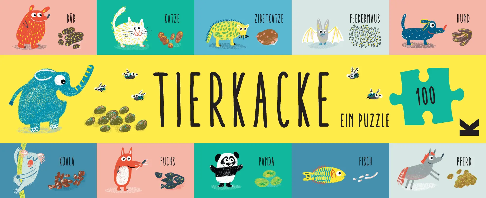 Cover: 9783962442446 | Tierkacke | Ein Puzzle | Aidan Onn (u. a.) | Spiel | 100 S. | Deutsch