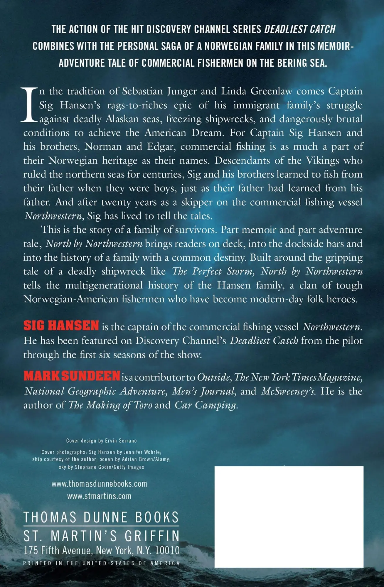 Rückseite: 9780312672546 | North by Northwestern | Captain Sig Hansen | Taschenbuch | Englisch
