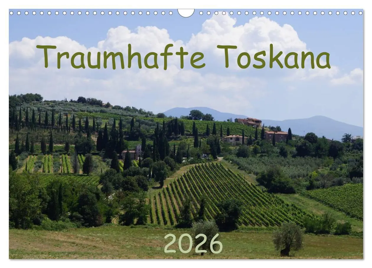 Cover: 9783516172546 | Toskana 2026 (Wandkalender 2026 DIN A3 quer), CALVENDO Monatskalender