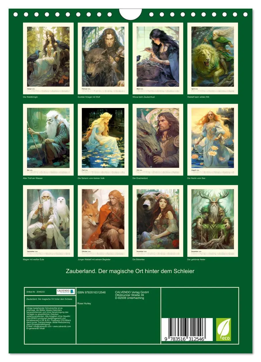 Bild: 9783516312546 | Zauberland. Der magische Ort hinter dem Schleier (Wandkalender 2026...