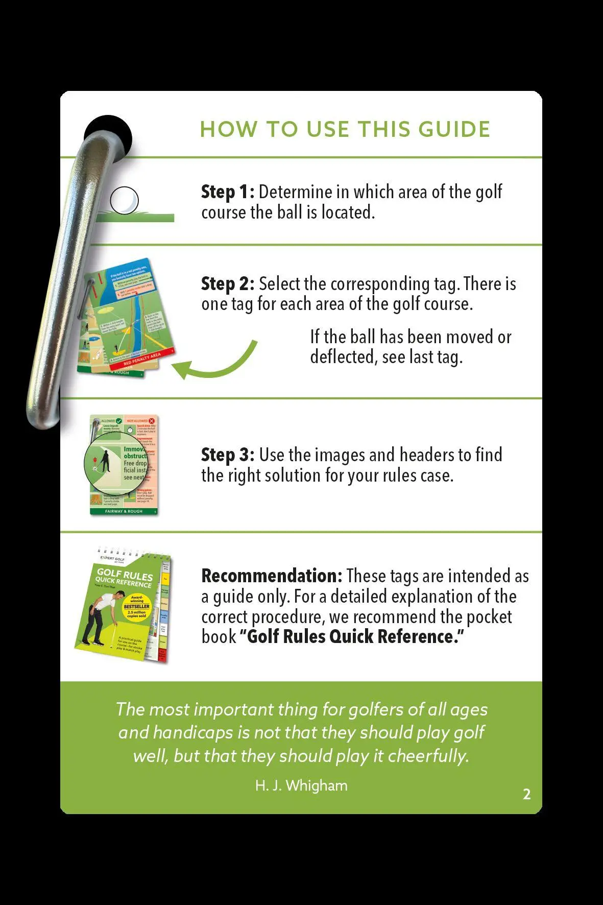 Bild: 9783906852546 | Golf Rules TO GO | A set of waterproof tags for your golf bag | Buch