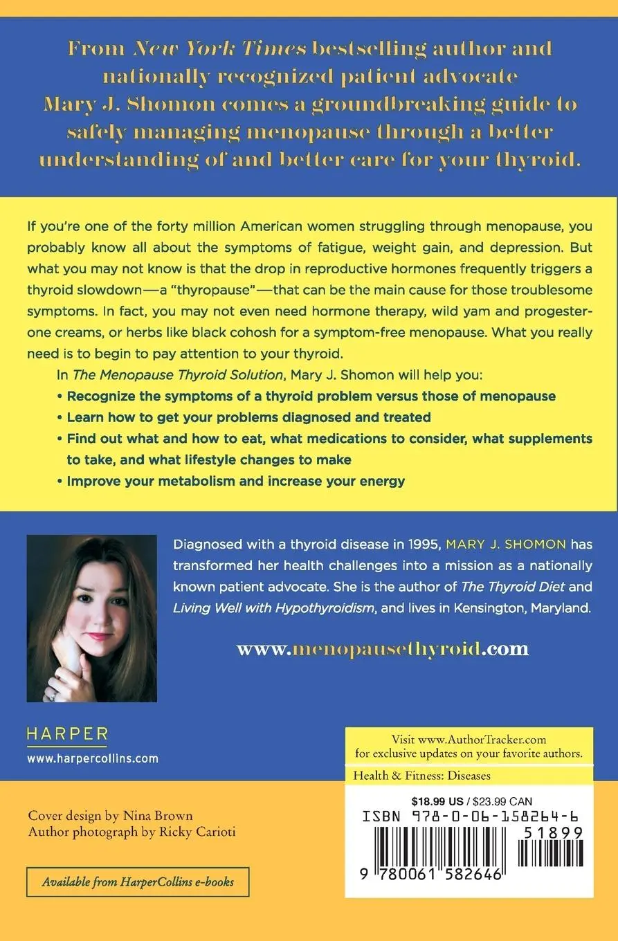 Rückseite: 9780061582646 | The Menopause Thyroid Solution | Mary J Shomon | Taschenbuch | 2009