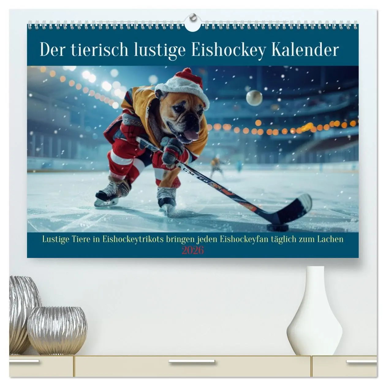 Cover: 9783457382646 | Der tierisch lustige Eishockey Kalender (hochwertiger Premium...