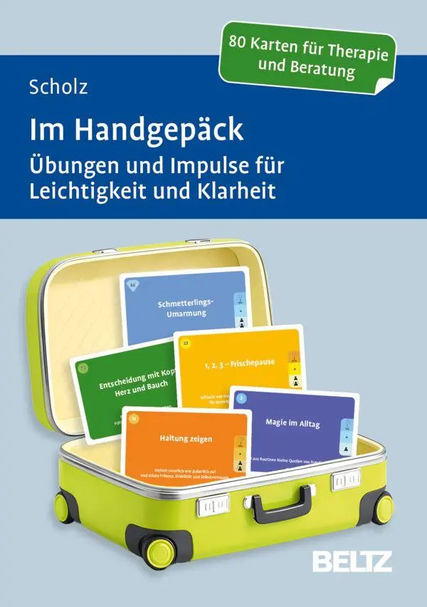 Cover: 4019172102746 | Im Handgepäck | Falk Peter Scholz | Box | BeltzTherapiekarten | 80 S.