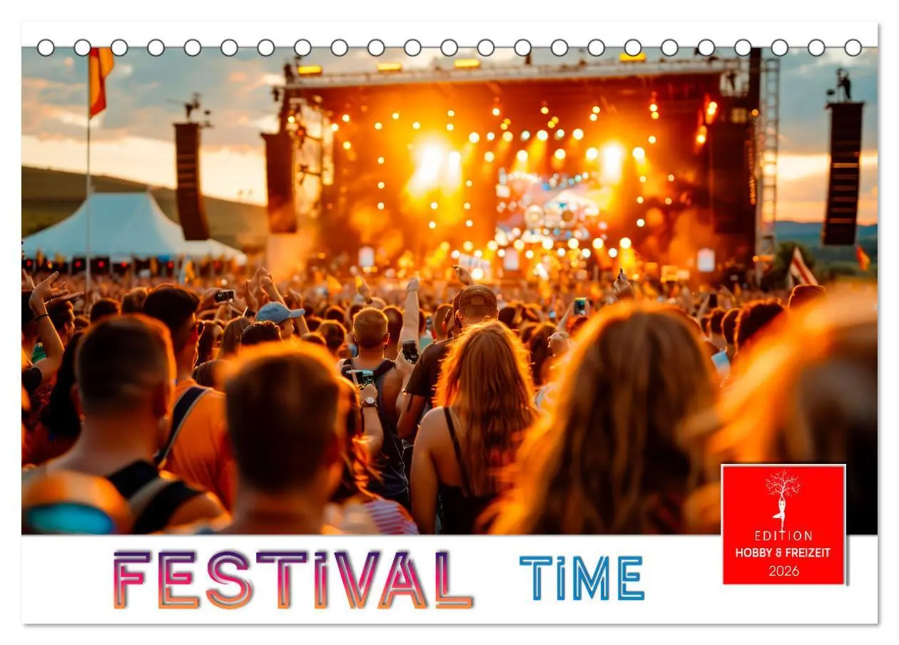 Cover: 9783457372746 | Festival Time (Tischkalender 2026 DIN A5 quer), CALVENDO...