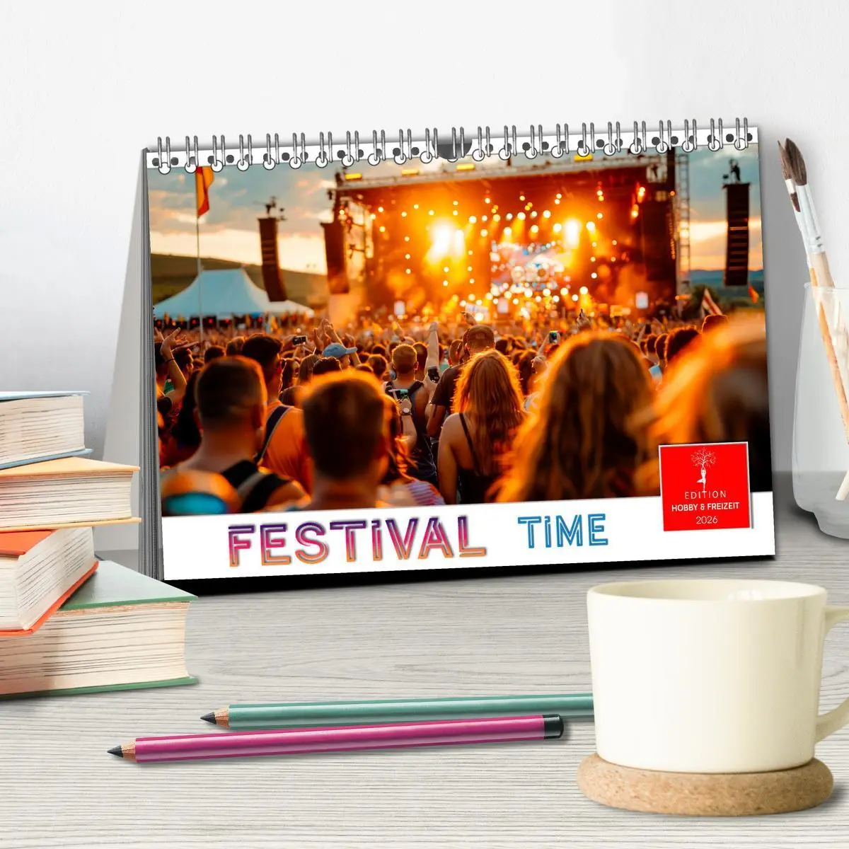 Bild: 9783457372746 | Festival Time (Tischkalender 2026 DIN A5 quer), CALVENDO...