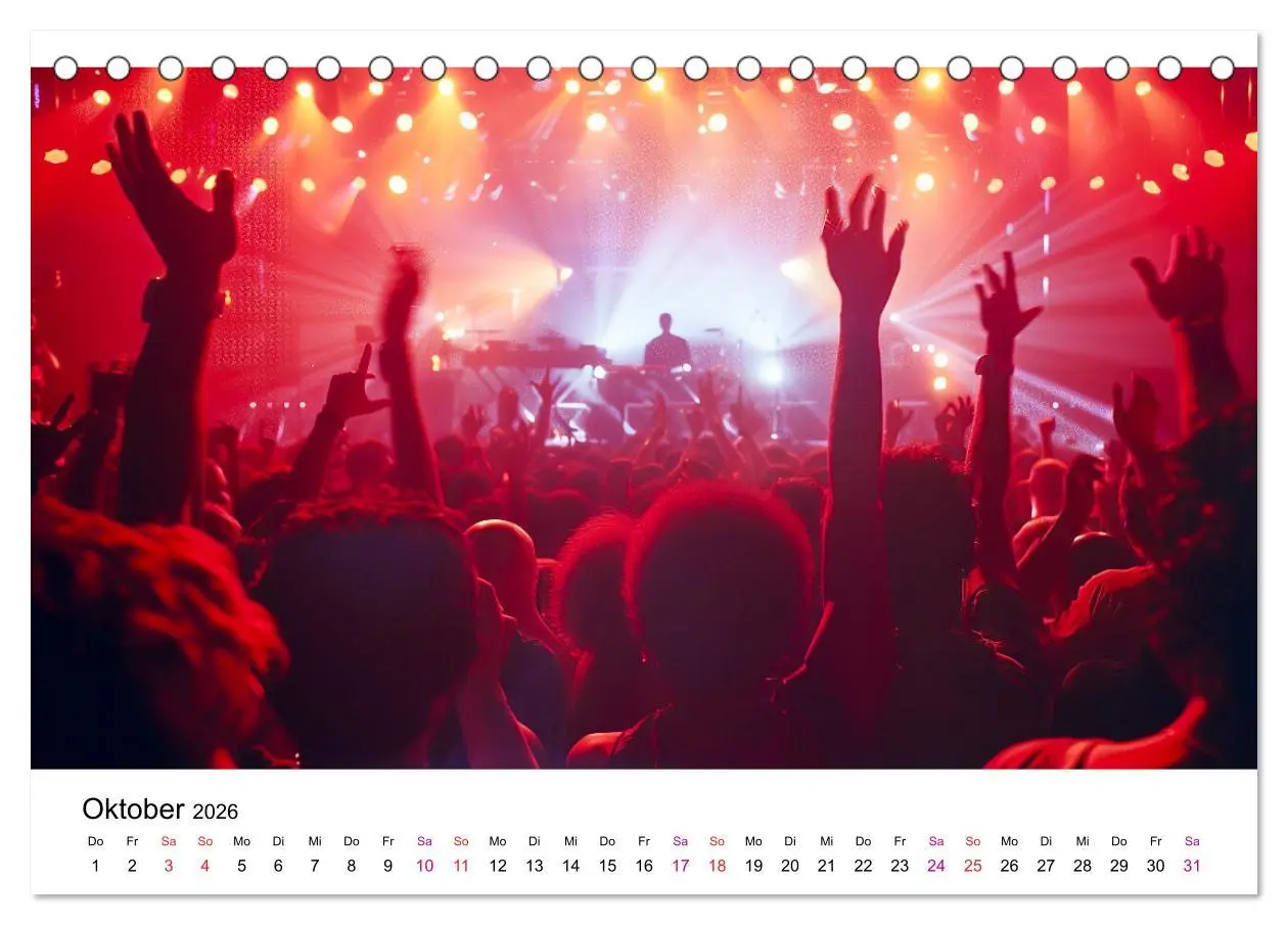 Bild: 9783457372746 | Festival Time (Tischkalender 2026 DIN A5 quer), CALVENDO...
