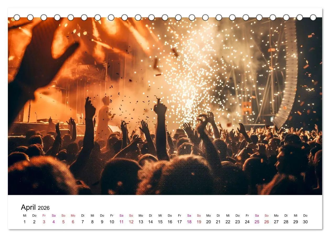 Bild: 9783457372746 | Festival Time (Tischkalender 2026 DIN A5 quer), CALVENDO...