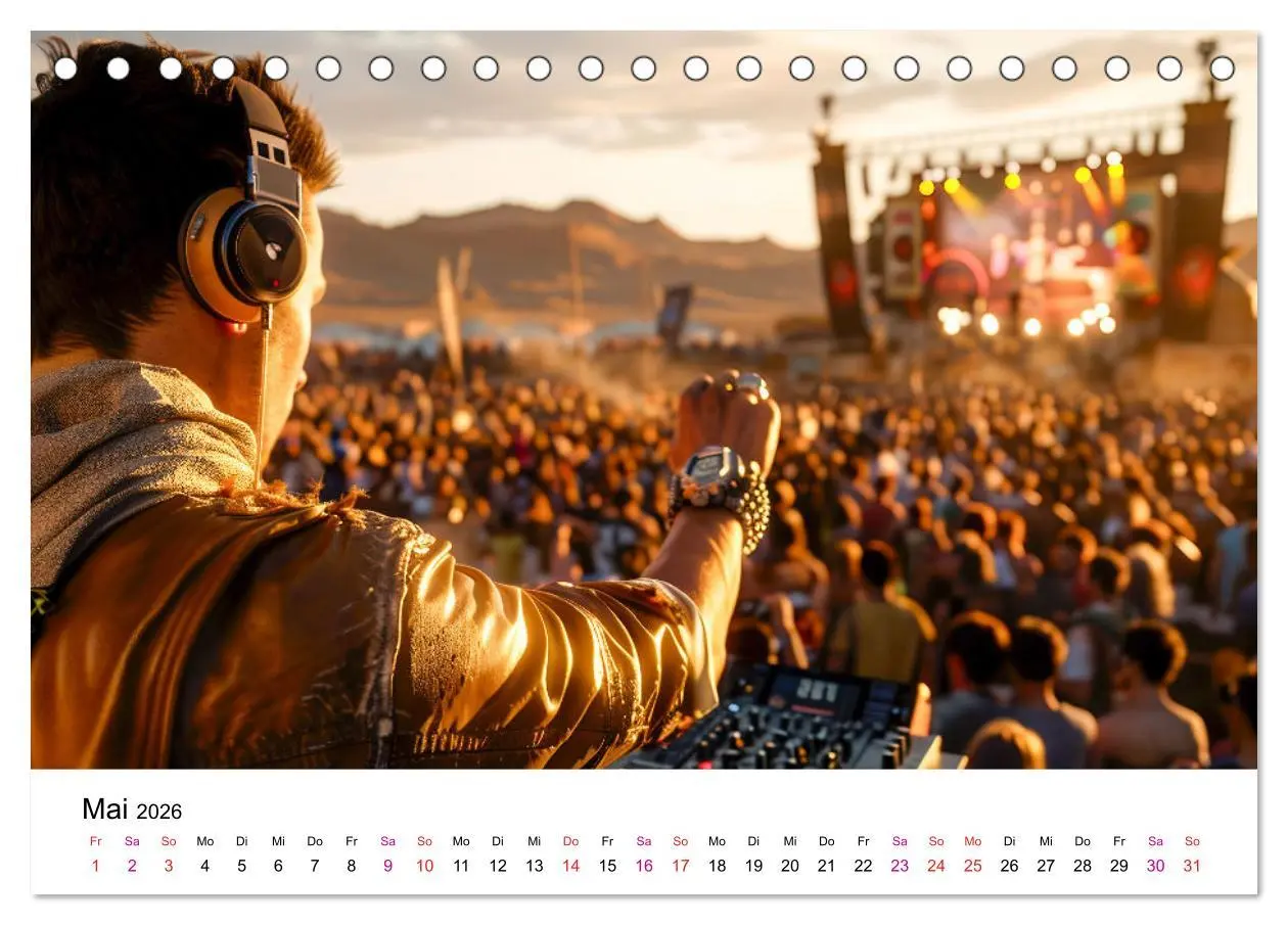 Bild: 9783457372746 | Festival Time (Tischkalender 2026 DIN A5 quer), CALVENDO...