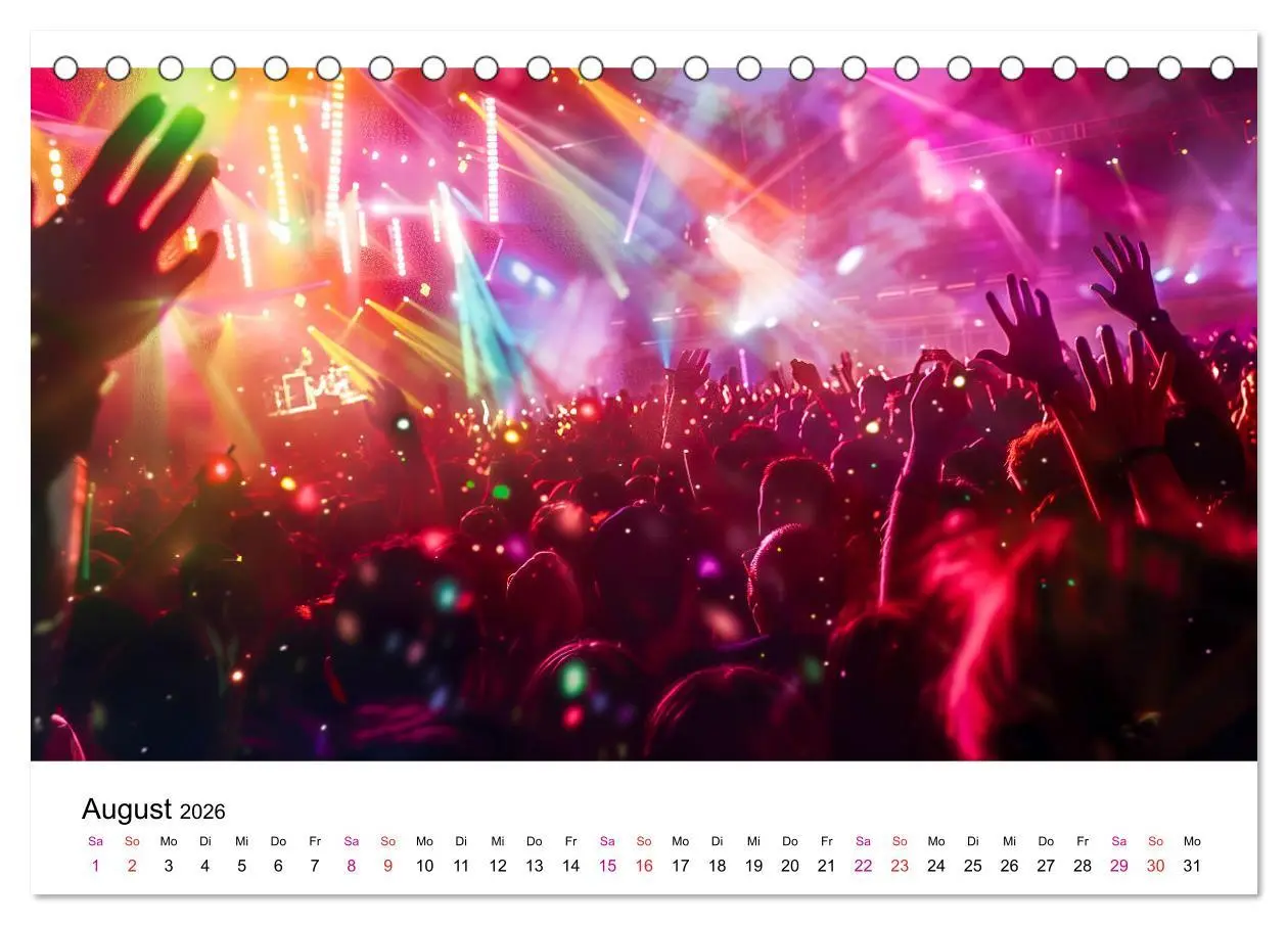 Bild: 9783457372746 | Festival Time (Tischkalender 2026 DIN A5 quer), CALVENDO...