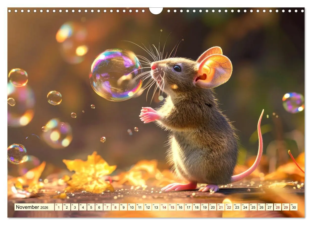 Bild: 9783457442746 | Mäuse - neugierig unterwegs (Wandkalender 2026 DIN A3 quer),...