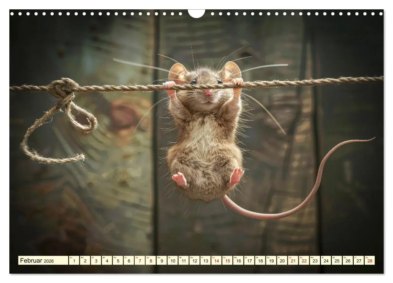 Bild: 9783457442746 | Mäuse - neugierig unterwegs (Wandkalender 2026 DIN A3 quer),...