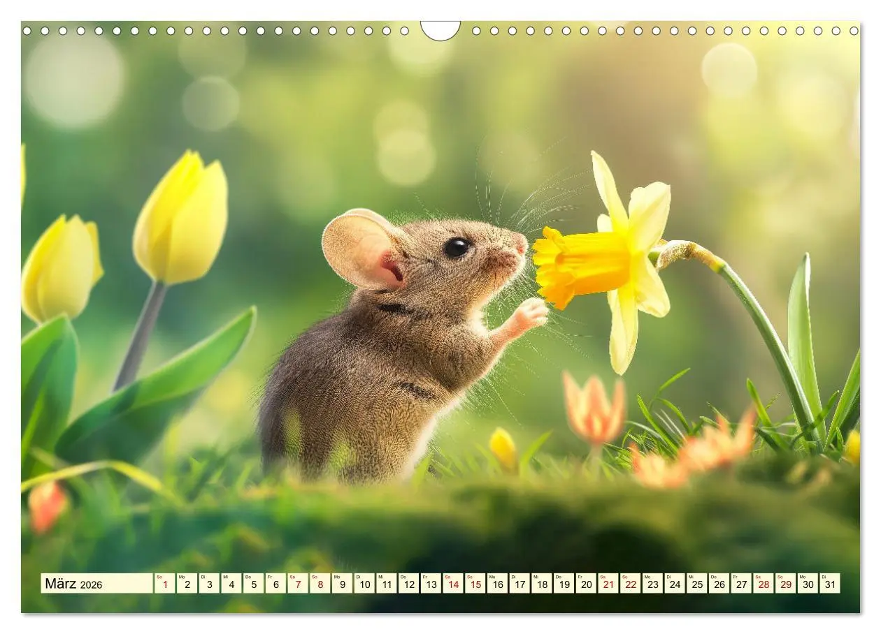 Bild: 9783457442746 | Mäuse - neugierig unterwegs (Wandkalender 2026 DIN A3 quer),...