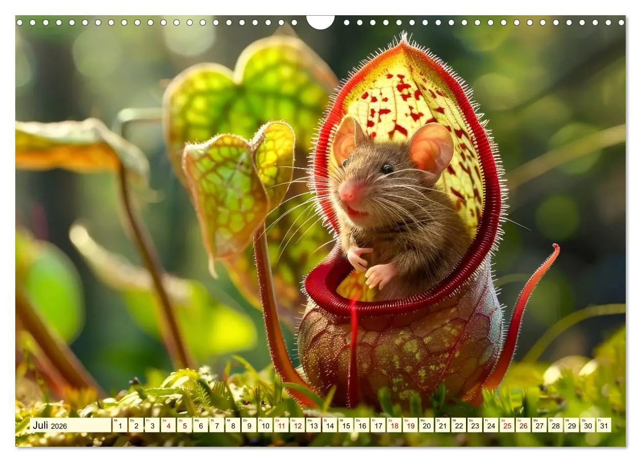 Bild: 9783457442746 | Mäuse - neugierig unterwegs (Wandkalender 2026 DIN A3 quer),...